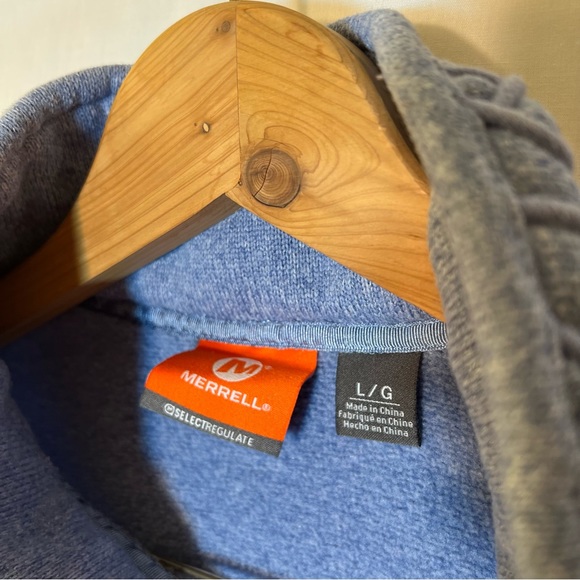 Merrill 1/4 button up pull over women’s Large Blue - Picture 8 of 10